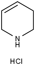 1,2,3,6-テトラヒドロピリジン塩酸塩 化学構造式