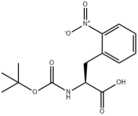 BOC-L-2-NITROPHENYLALANINE,185146-84-3,结构式