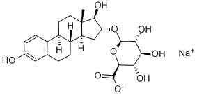 エストリオール16Α-(Β-D-グルクロニド) ナトリウム塩 化学構造式