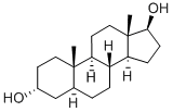 5Α-アンドロスタン-3Α,17Β-ジオール 化学構造式