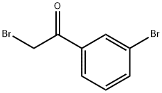 2-ブロモ-1-(3-ブロモフェニル)エタノン 化学構造式