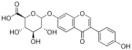 7-ヒドロキシ-4′-メトキシイソフラボン-7-O-グルクロニド 化学構造式