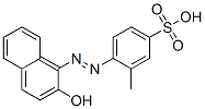 4-[(2-ヒドロキシ-1-ナフタレニル)アゾ]-3-メチルベンゼンスルホン酸 化学構造式
