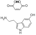 5-HYDROXYTRYPTAMINE MALEATE SALT Structure