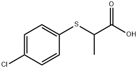 2-(4-CHLOROPHENYLTHIO)PROPANOIC ACID Struktur