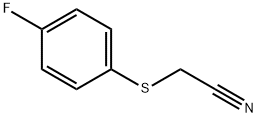 (4-氟苯基硫)乙腈,18527-21-4,结构式