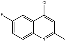 4-CHLORO-6-FLUORO-2-METHYLQUINOLINE Struktur