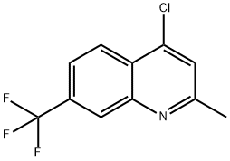 4クロロ2メチル7トリフルオロメチルキノリン 化学構造式