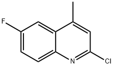 2-CHLORO-6-FLUORO-4-METHYLQUINOLINE Structure