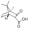 [1R,4α,(-)]-2-オキソボルナン-3-カルボン酸 化学構造式