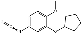 3-(CYCLOPENTYLOXY)-4-METHOXYPHENYL ISOCYANATE 化学構造式