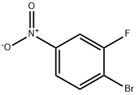 1-ブロモ-2-フルオロ-4-ニトロベンゼン 化学構造式