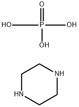 PIPERAZINE HYDROGEN PHOSPHATE MONOHYDRATE Structure