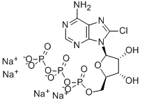 8-CHLOROADENOSINE-5'-O-TRIPHOSPHATE SODIUM SALT 结构式