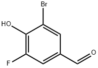 3-溴-5-氟-4-羟基苯甲醛, 185345-46-4, 结构式