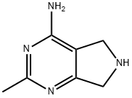 5H-Pyrrolo[3,4-d]pyrimidine, 4-amino-6,7-dihydro-2-methyl- (7CI,8CI) 结构式