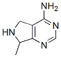 5H-Pyrrolo[3,4-d]pyrimidine, 4-amino-6,7-dihydro-7-methyl- (7CI,8CI) Structure