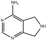 4-氨基-6,7-二氢-5H-吡咯并[3,4-d]嘧啶,1854-42-8,结构式