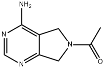 4-AMINO-6-ACETYL-5,7-DIHYDRO-PYRROLO[3,4-D]PYRIMIDINE Struktur