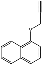 1-(プロパルギルオキシ)ナフタレン 化学構造式