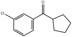 3-クロロフェニルシクロペンチルケトン 化学構造式