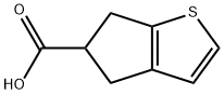 5,6-二氢-4H-环戊基(B)噻吩-5-羧酸, 185515-12-2, 结构式