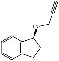 (S)-2,3-DIHYDRO-N-METHYL-N-2-PROPYNYL-1H-INDEN-1-AMINE Struktur