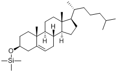 コレスタ-5-エン-3β-イル(トリメチルシリル)エーテル 化学構造式