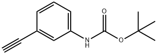 (3-炔基苯基)氨基甲酸叔丁酯, 185619-66-3, 结构式