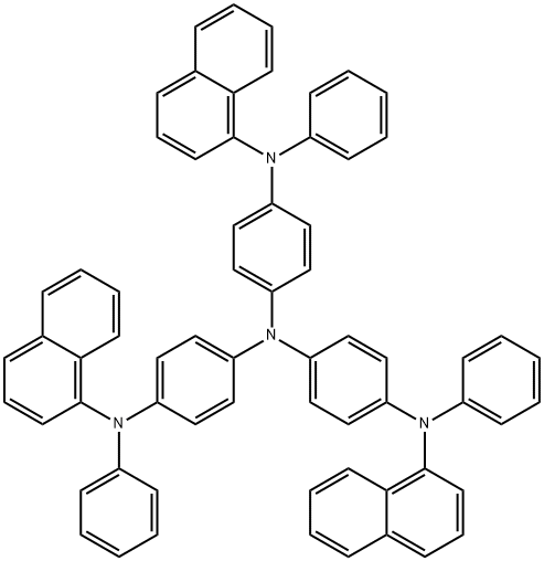 トリス[4-(1-ナフチルフェニルアミノ)フェニル]アミン 化学構造式