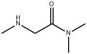 N,N-ジメチル-2-(メチルアミノ)アセトアミド 化学構造式