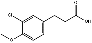 3-(3-氯-4-甲氧苯基)丙酸,1857-56-3,结构式