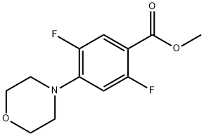 Methyl 2,5-difluoro-4-morpholin-4-ylbenzoate Struktur