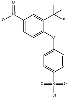 4-[4-Nitro-2-(trifluoromethyl)phenoxy]benzenesulfonyl chloride Structure