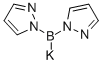 カリウム ビス(1-ピラゾリル)ボロヒドリド 化学構造式