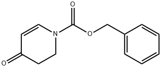 4-オキソ-1,2,3,4-テトラヒドロピリジン-1-カルボン酸ベンジル 化学構造式