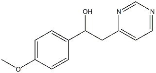 1-(4-METHOXYPHENYL)-2-PYRIMIDIN-4-YLETHANOL
 Struktur