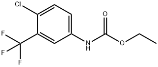 ETHYL 4-CHLORO-3-TRIFLUOROMETHYLCARBANILATE Struktur