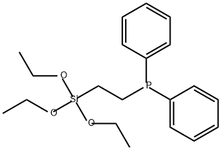 ジフェニル[2-(トリエトキシシリル)エチル]ホスフィン 化学構造式