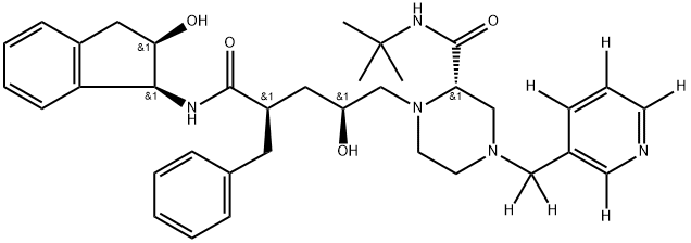 Indinavir-D-6 Struktur