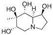 1,6,7,8-Indolizinetetrol, octahydro-7-methyl-, 1S-(1.alpha.,6.beta.,7.alpha.,8.beta.,8a.beta.)- Struktur