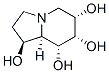 1,6,7,8-Indolizinetetrol, octahydro-, 1S-(1.alpha.,6.beta.,7.beta.,8.beta.,8a.beta.)- Struktur