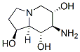 1,6,8-Indolizinetriol, 7-aminooctahydro-, 1S-(1.alpha.,6.beta.,7.alpha.,8.beta.,8a.beta.)- Struktur