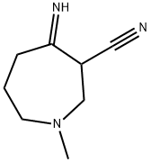 1H-Azepine-3-carbonitrile,  hexahydro-4-imino-1-methyl- Structure