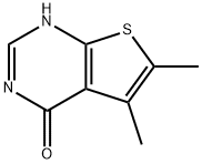 5,6-二甲基噻吩[2,3-D]嘧啶-4(3H)-酮, 18593-44-7, 结构式