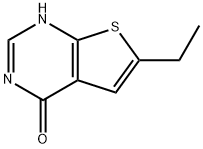 6-エチルチエノ[2,3-D]ピリミジン-4(3H)-オン 化学構造式