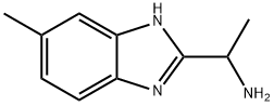 1-(5-メチル-1H-ベンズイミダゾール-2-イル)エタンアミン 化学構造式