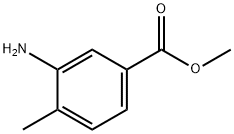 3-氨基-4-甲基苯甲酸甲酯 结构式