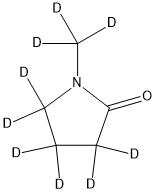 1-甲基-2-吡咯烷酮-D9 结构式