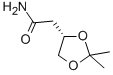 (S)-2,2-二甲基-1,3-二氧戊环-4-乙酰胺, 185996-33-2, 结构式